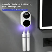 Mini Portable Rechargeable Travel Toothbrush Sterilizer Induction Switch with Charge Display UV Toothbrush Sterilizer Case