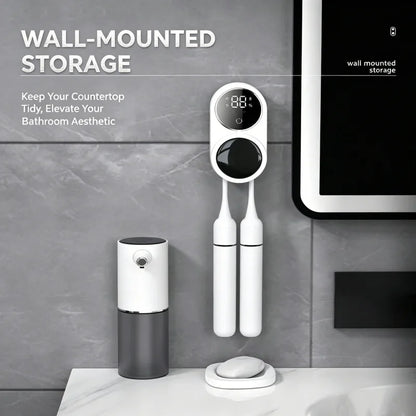 Mini Portable Rechargeable Travel Toothbrush Sterilizer Induction Switch with Charge Display UV Toothbrush Sterilizer Case